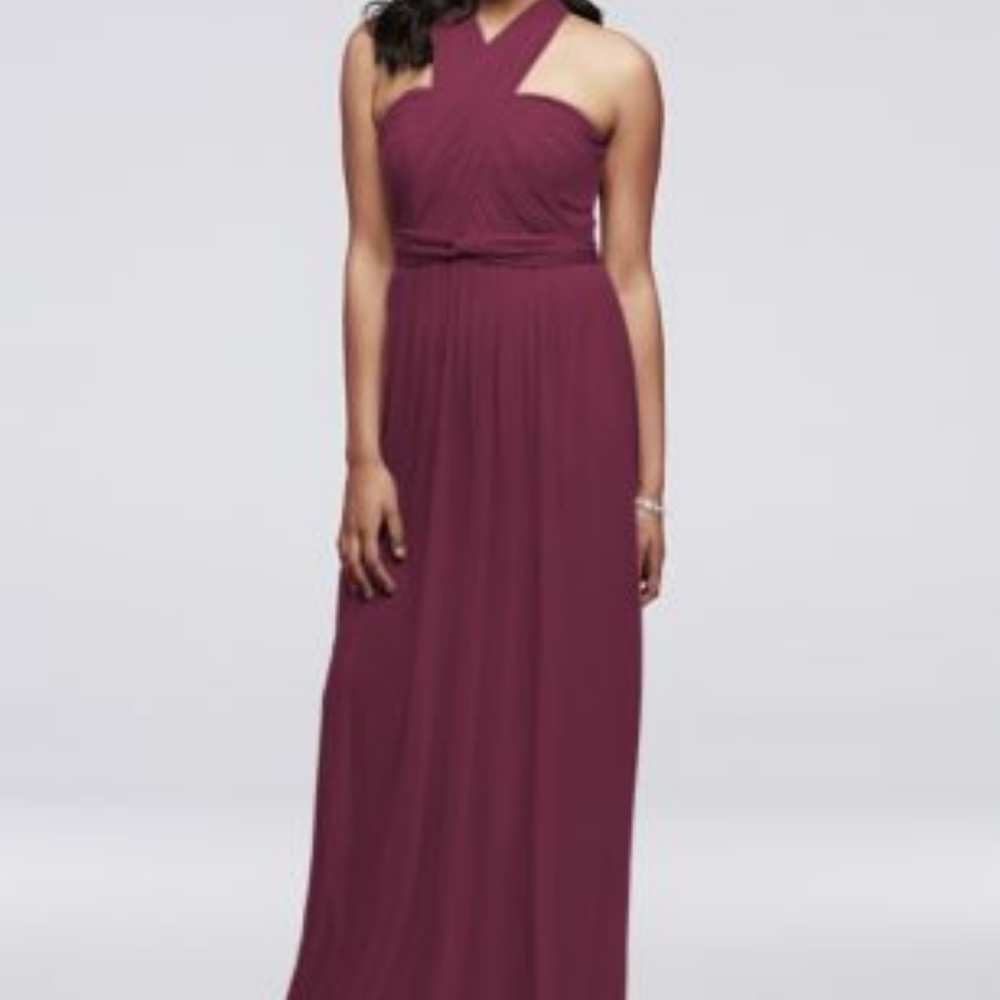 David's Bridal Versa Convertible Mesh Dress